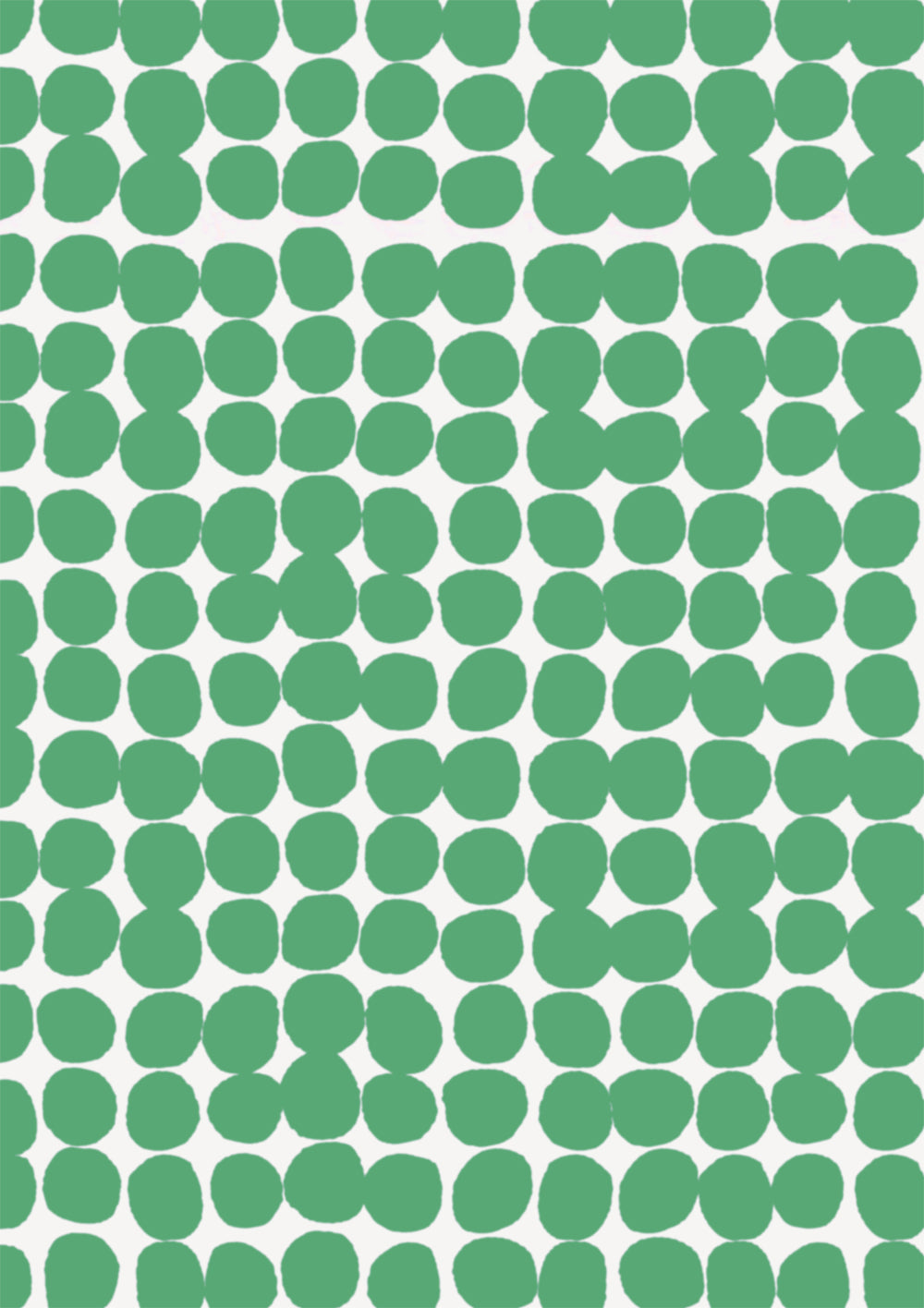 A green and white vinyl photography backdrop with a hazy edged irregular spotted pattern across the surface, for food and product styling.