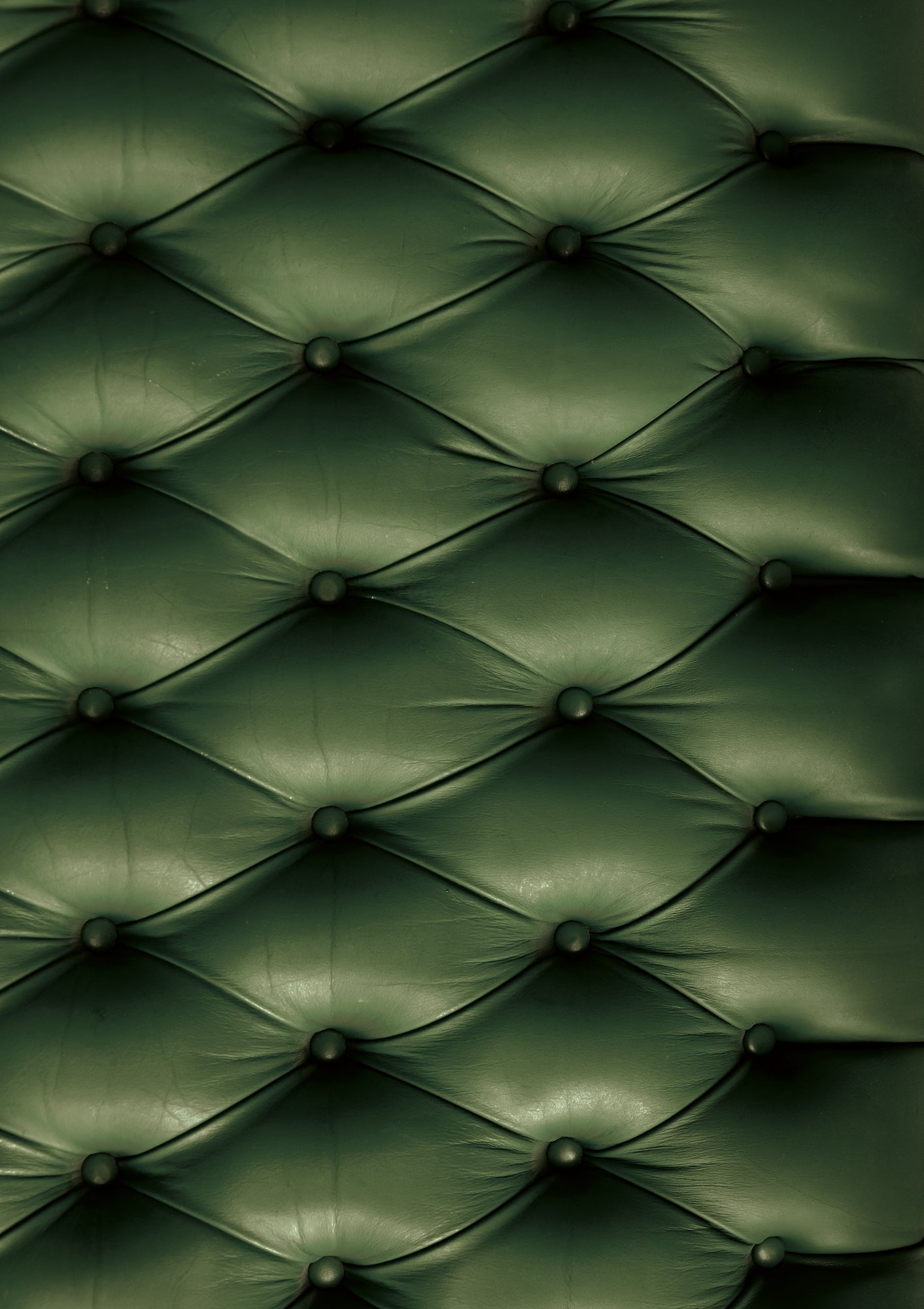 Ned button-back green leather effect photography backdrop