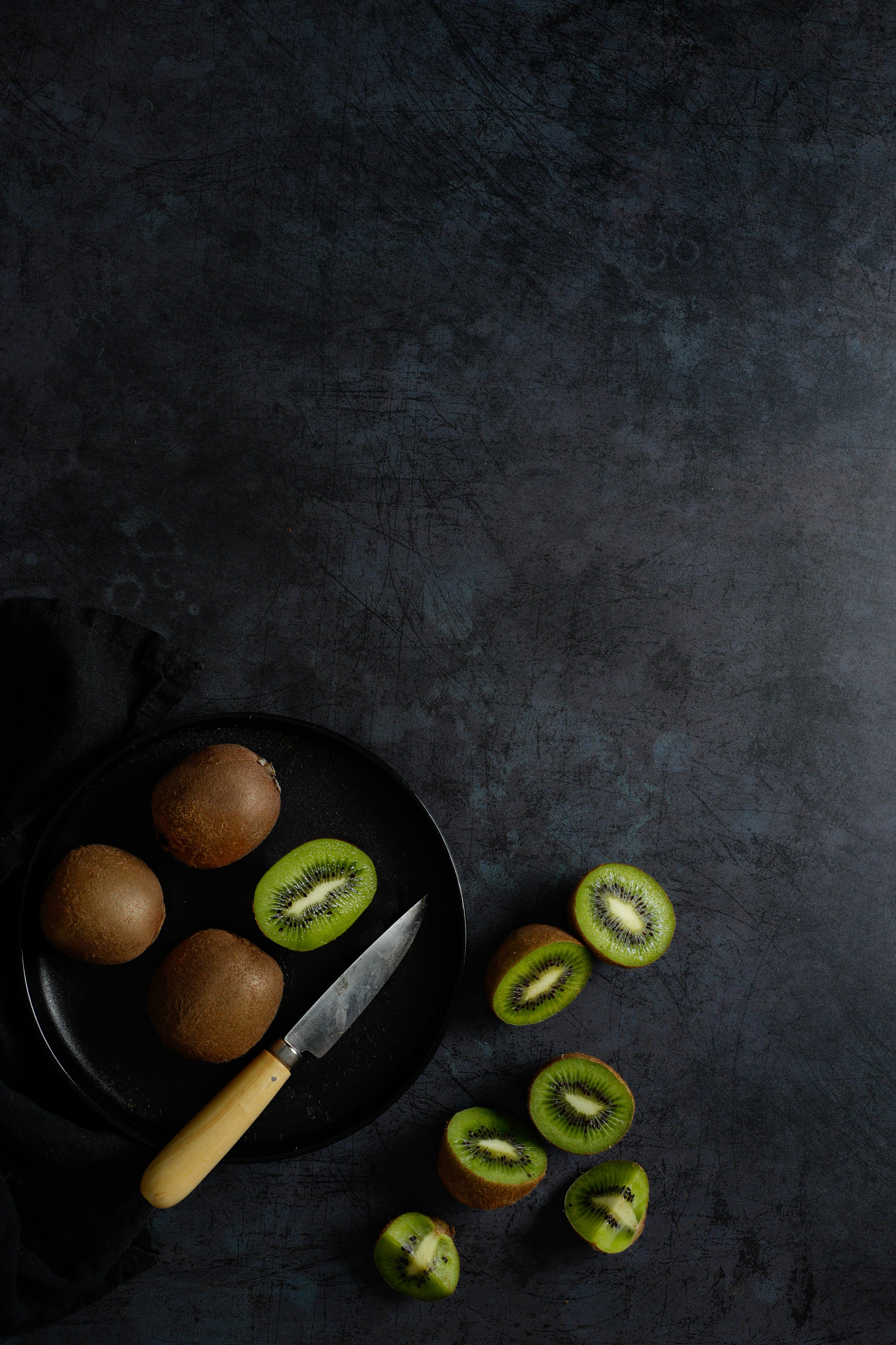 Altai dark grey blue metal-effect photography backdrop