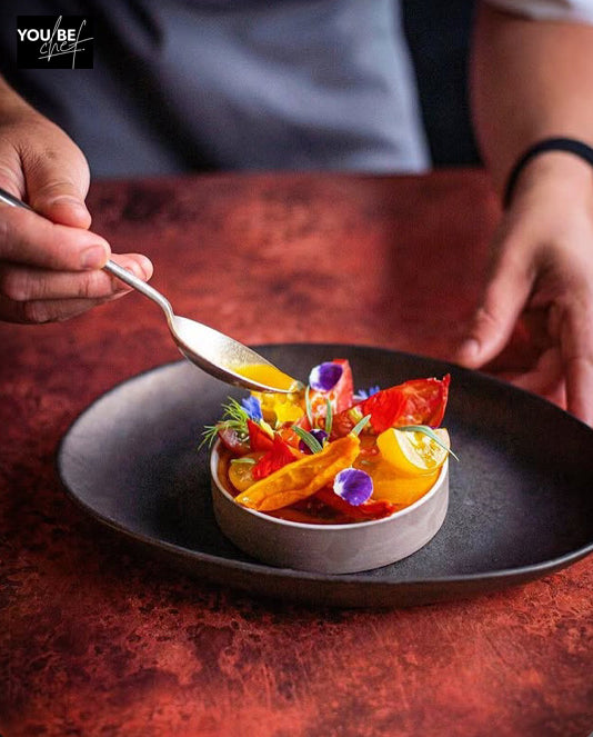 Bright copper-effect photography backdrop