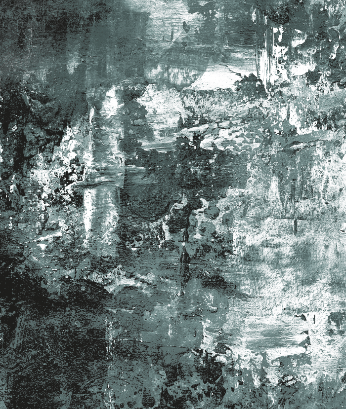Close up of an abstract greenish-grey hand-painted effect vinyl photography backdrop suitable for food and product styling.