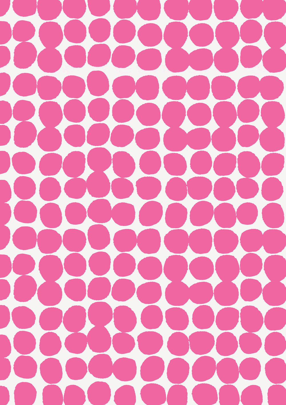 A pink and white vinyl photography backdrop with a hazy edged irregular spotted pattern across the surface, for food and product styling.