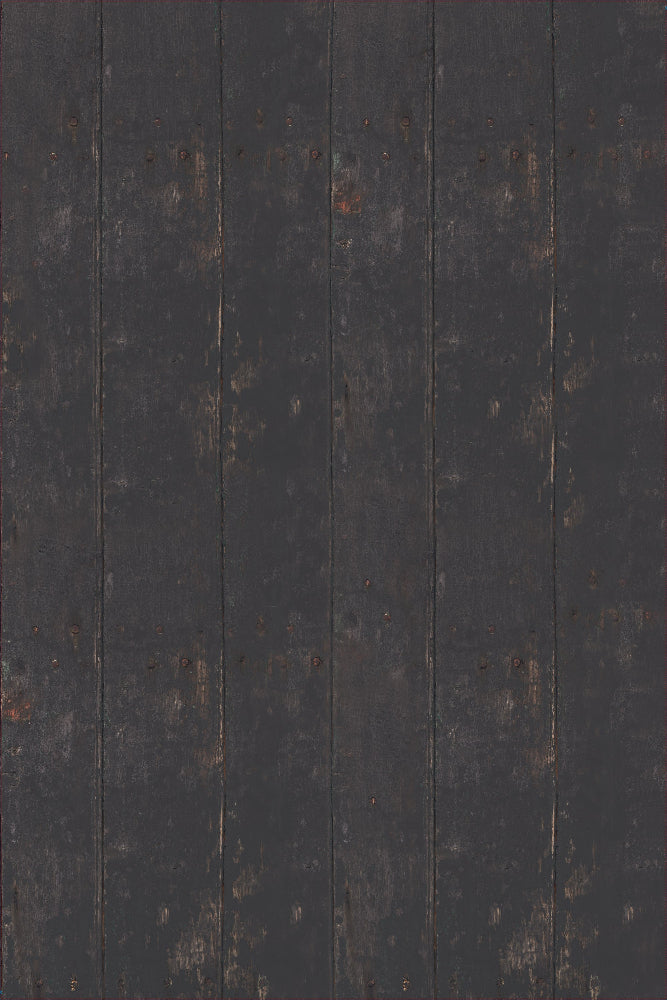 Dark charcoal grey vertical wood effect photography backdrop for food and product styling.