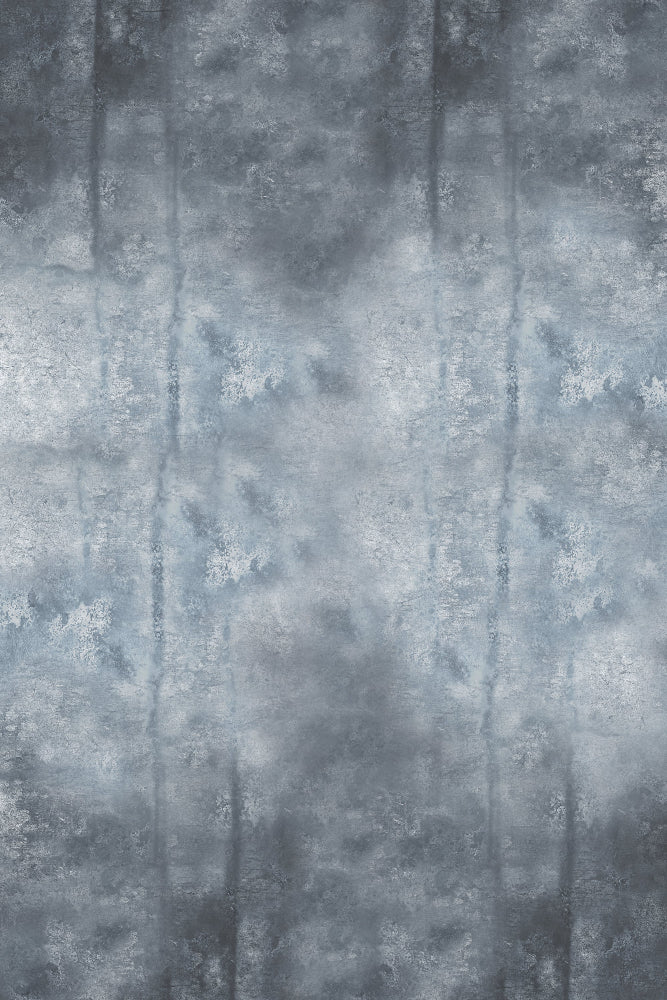Grey vinyl photography backdrop with mottling and staining designed to resemble an aged zinc table surface, designed for cookbook cover photography.