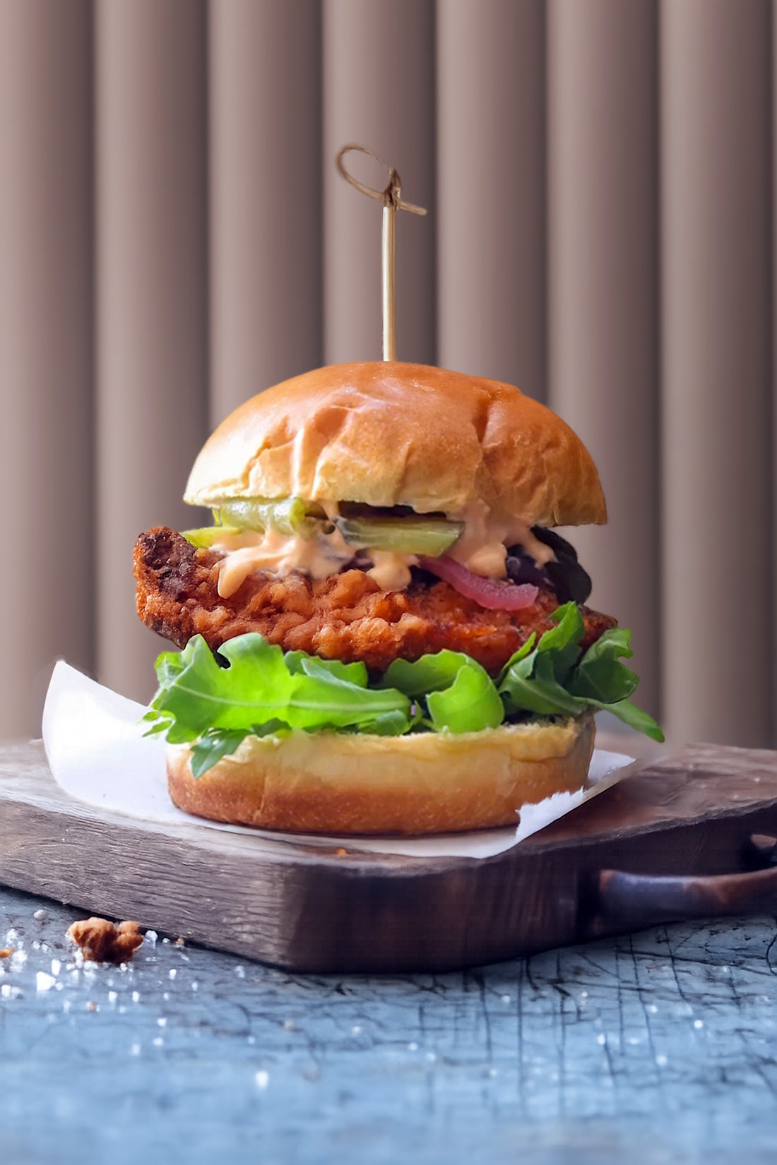 Monterey warm neutral ribbed-effect photography backdrop