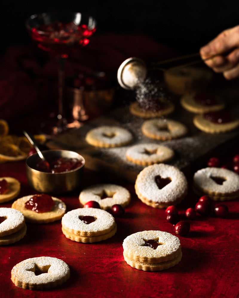 Ruby red plaster-effect photography backdrop