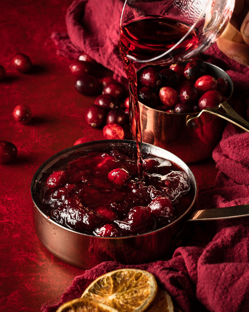 Ruby red plaster-effect photography backdrop