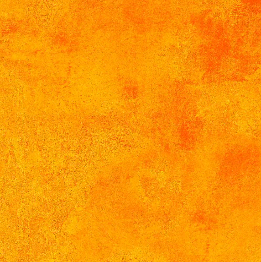 Close up of a bright orange hand-painted effect photography backdrop with a textured finish.