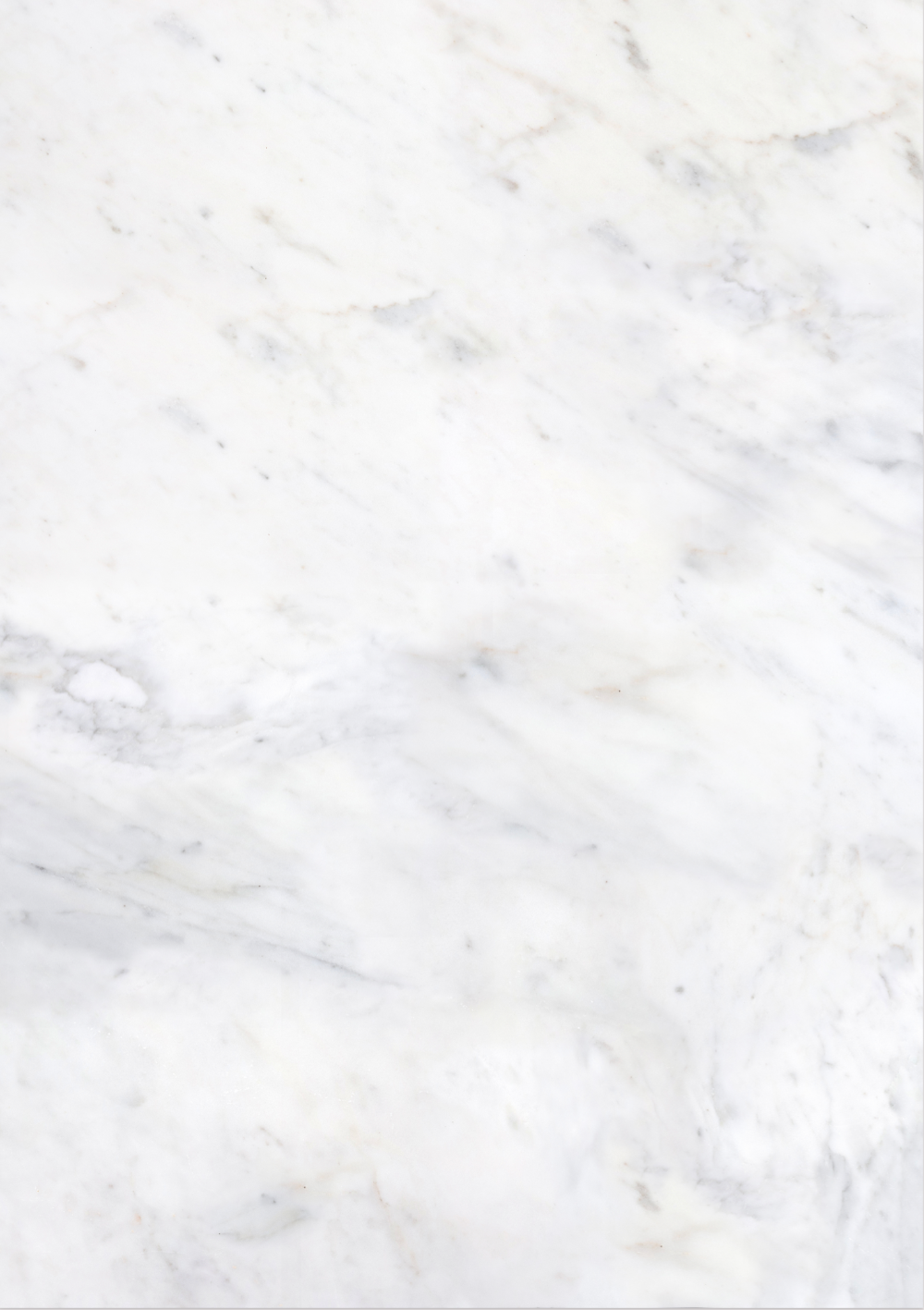 A white marble effect vinyl photography backdrop with natural swirls and variations in colour.