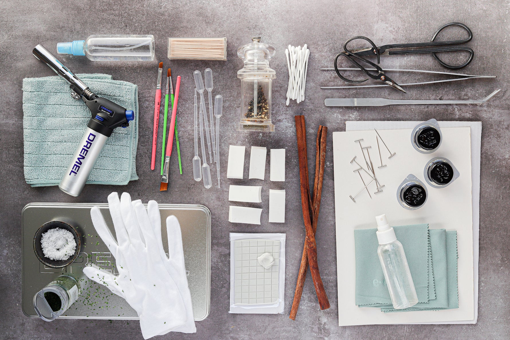 Basic Food Styling Kit Essentials Black Velvet Styling