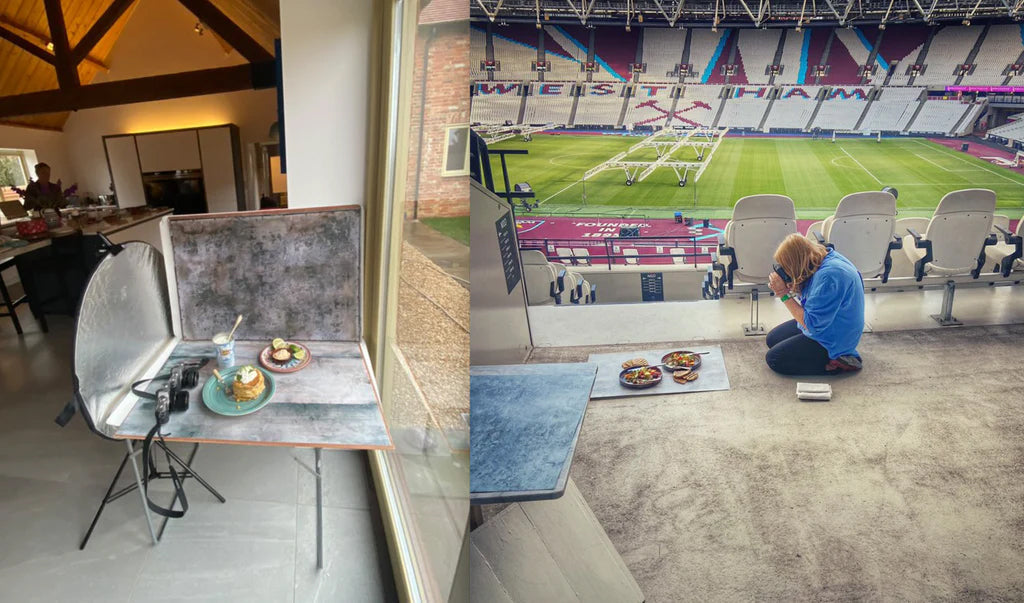 Behind the scenes with our customers - shooting anywhere with BVS backdrops