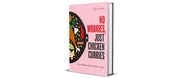 Suki Pantal’s new cookbook 'No Worries, Just Chicken Curries' - styled with BVS backdrops