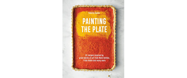 52 art-inspired recipes shot on our Shirley white marble backdrop