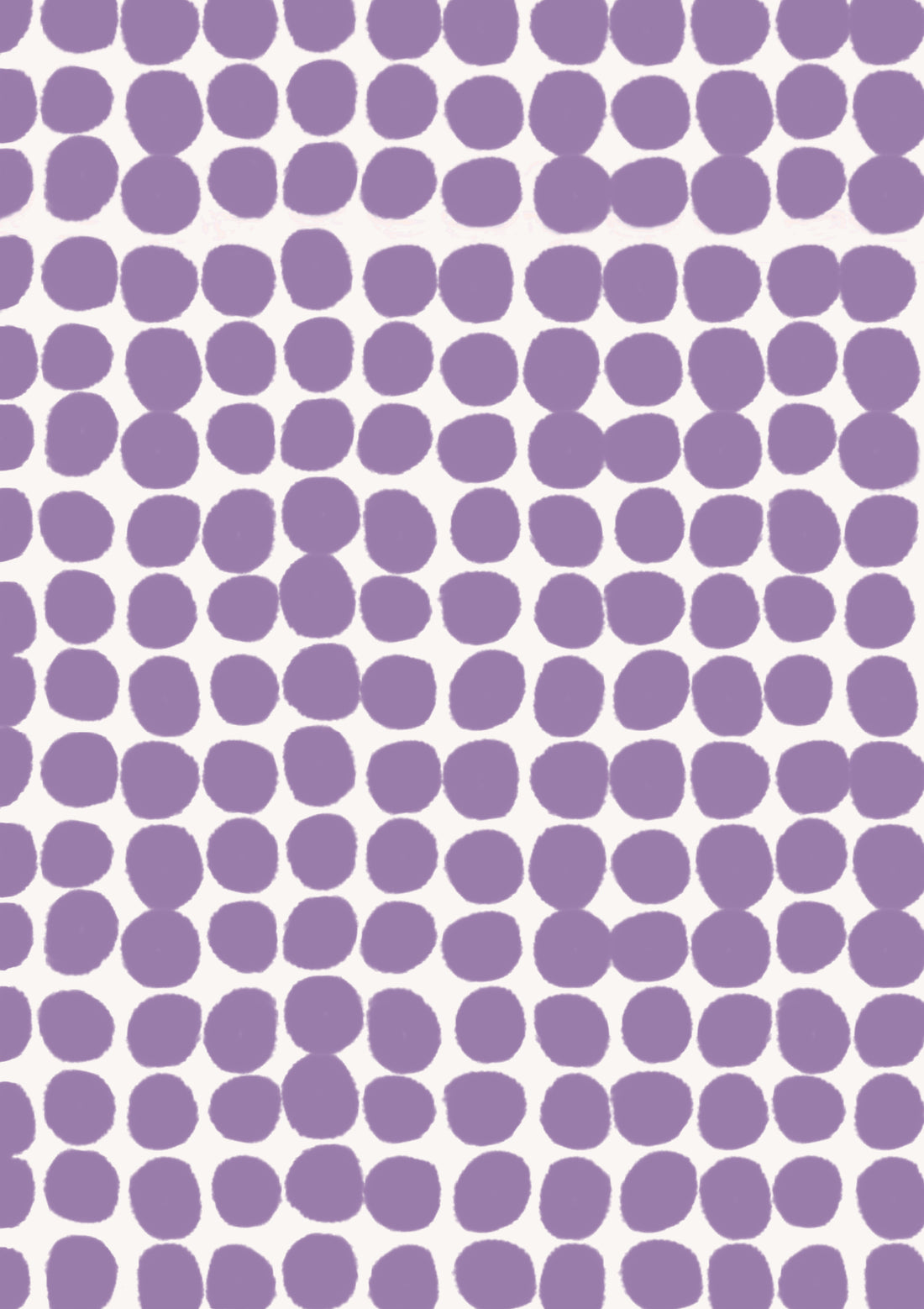 A vinyl photography backdrop with a pattern of small, irregularly shaped purple spots on an off-white background.