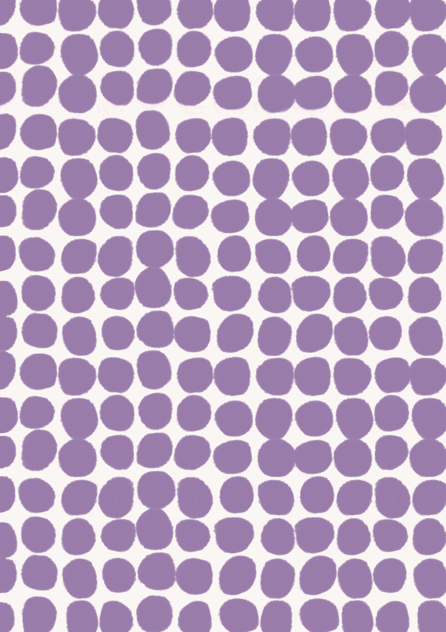 A vinyl photography backdrop with a pattern of small, irregularly shaped purple spots on an off-white background.