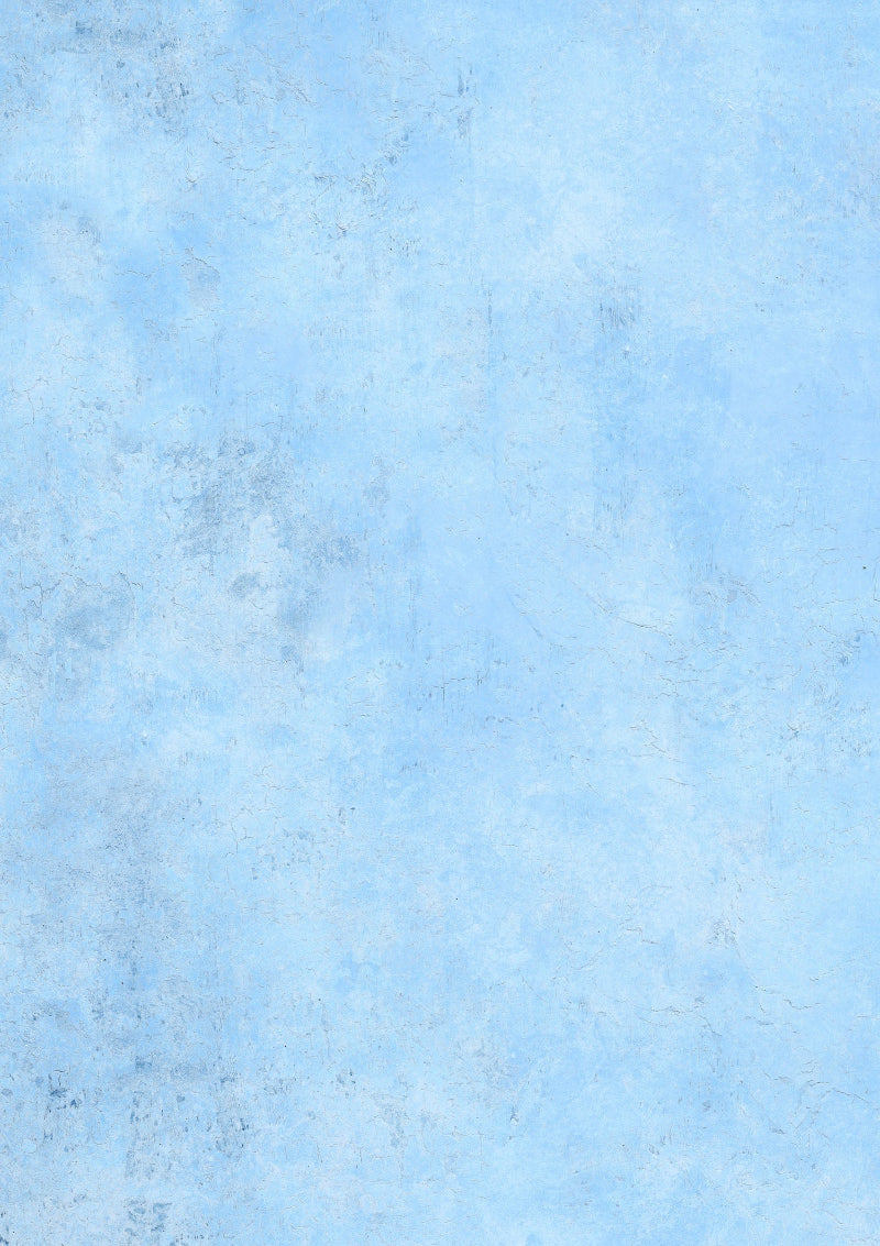 A soft blue paint effect vinyl photography backdrop.