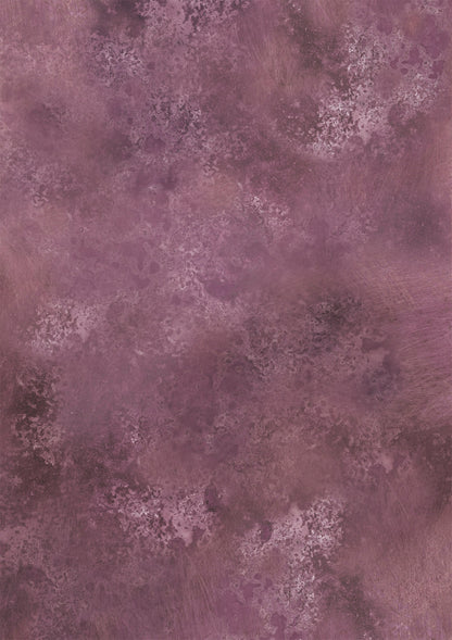 A mottled, textured vinyl photography backdrop in dusty mauve-purple tones with lighter and darker patches across the surface.