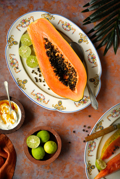 Flame orange and lilac rust effect photography backdrop