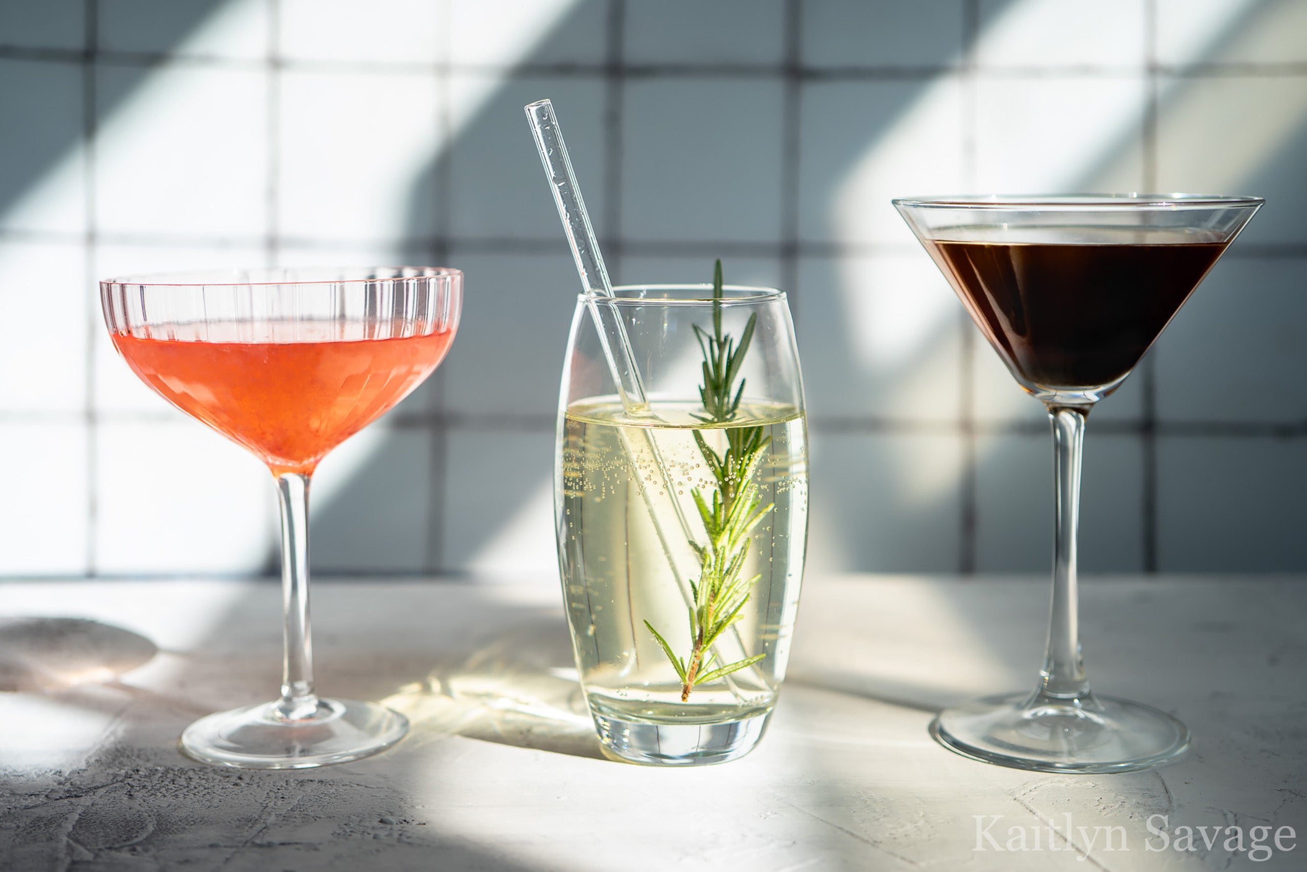 Hvar white handmade tile effect photography backdrop