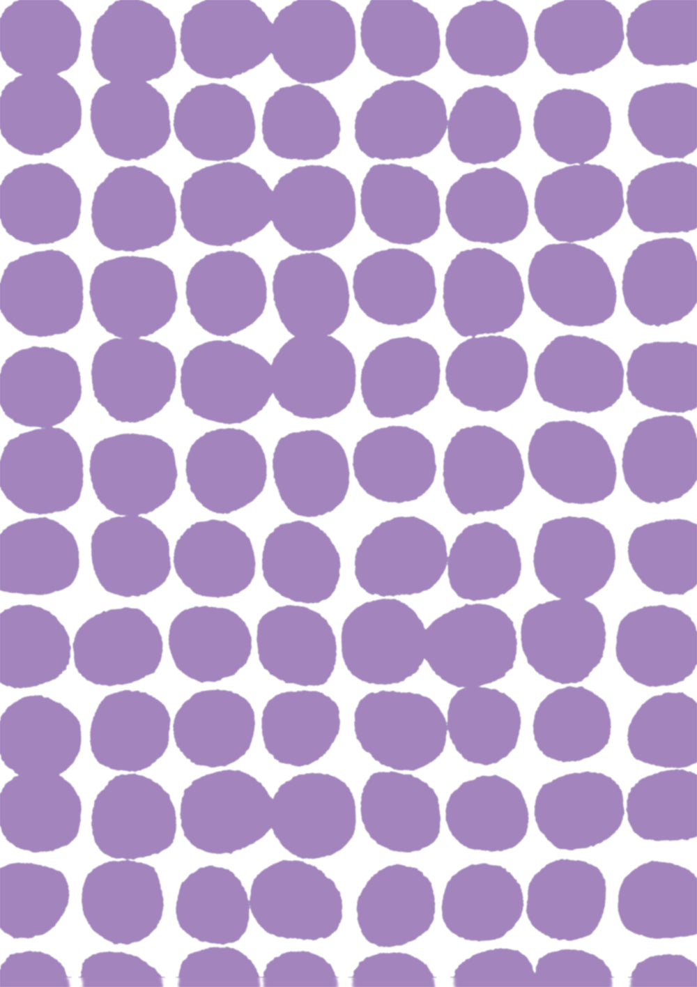 A purple and white vinyl photography backdrop with a hazy edged irregular spotted pattern across the surface, for food and product styling.