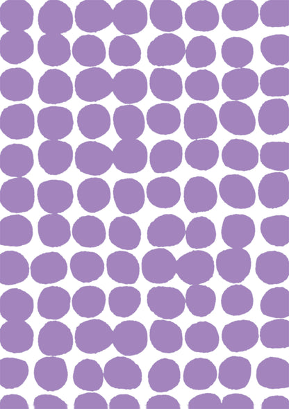 A purple and white vinyl photography backdrop with a hazy edged irregular spotted pattern across the surface, for food and product styling.