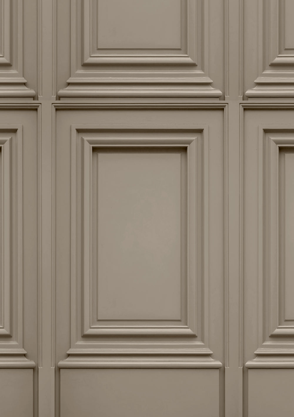 Close-up of a textured beige panel with decorative molding