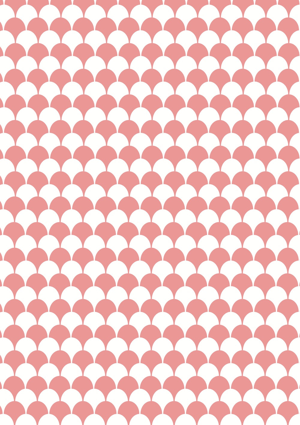 A scalloped soft pink and white tile effect photography backdrop.