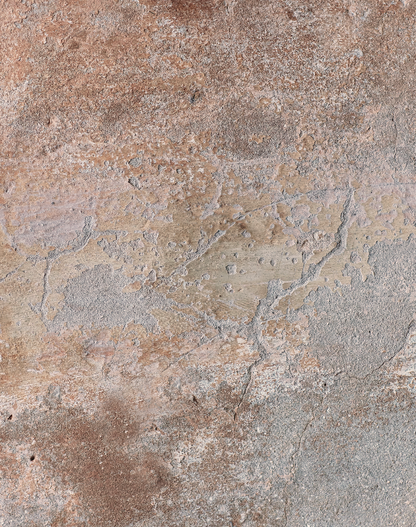 Close-up of a natural stone-effect photography backdrop in warm beige tones.