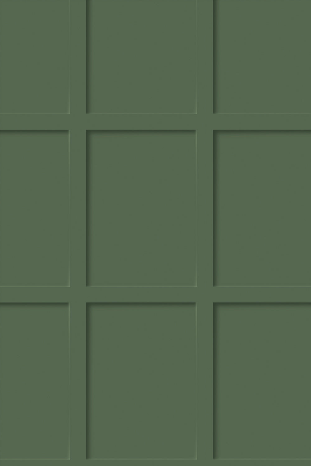 Olive green wood panel effect vinyl photography backdrop with a subtle grid pattern of raised rectangular panels.