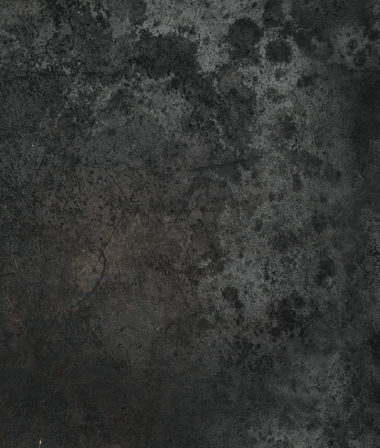 close up of a textured dark grey vinyl photography backdrop with a vintage metallic appearance, ideal for food and drinks photography.
