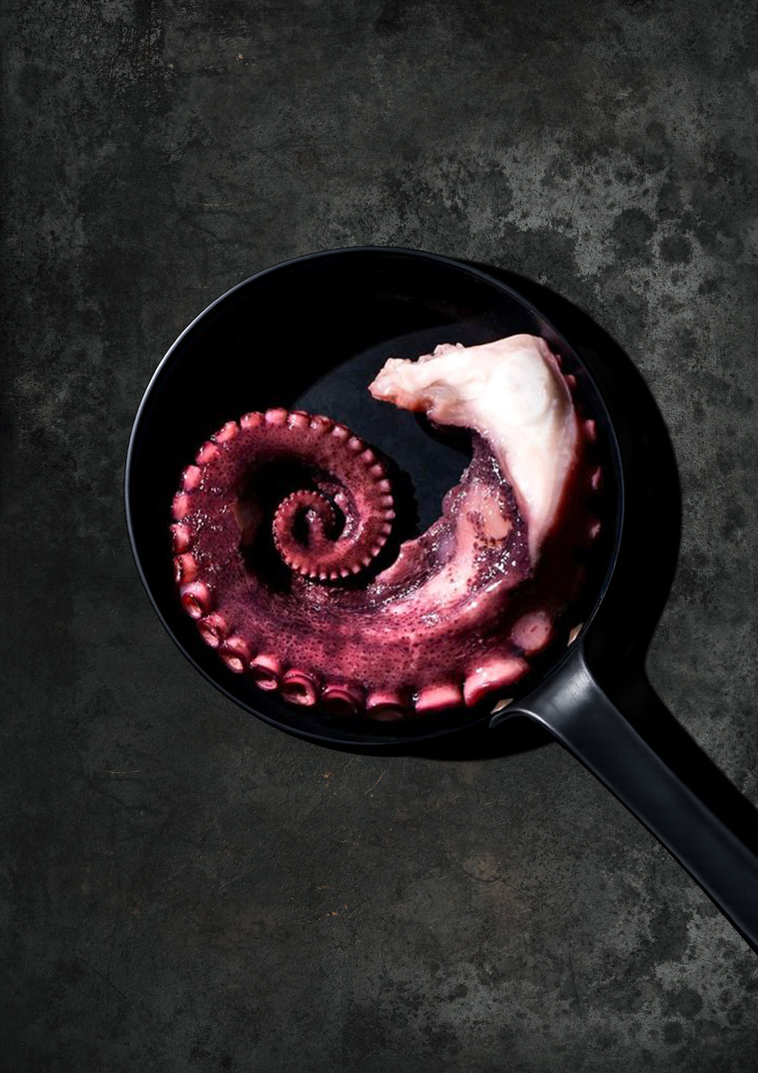 Onyx black oxidised metal-effect photography backdrop