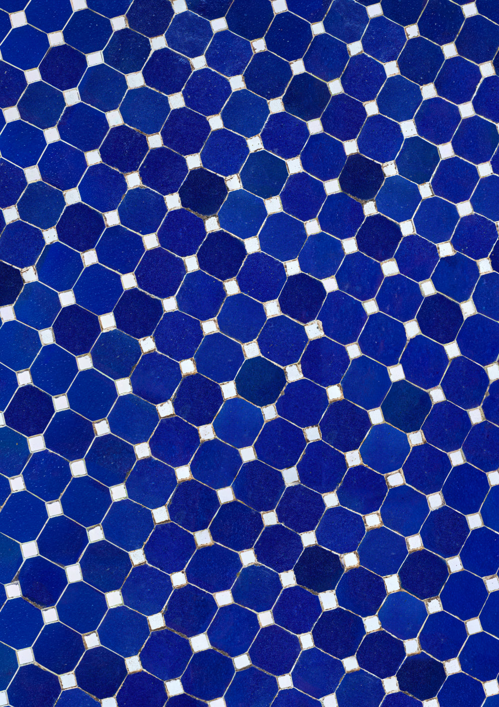 Riad blue and white tiled tabletop-effect photography backdrop