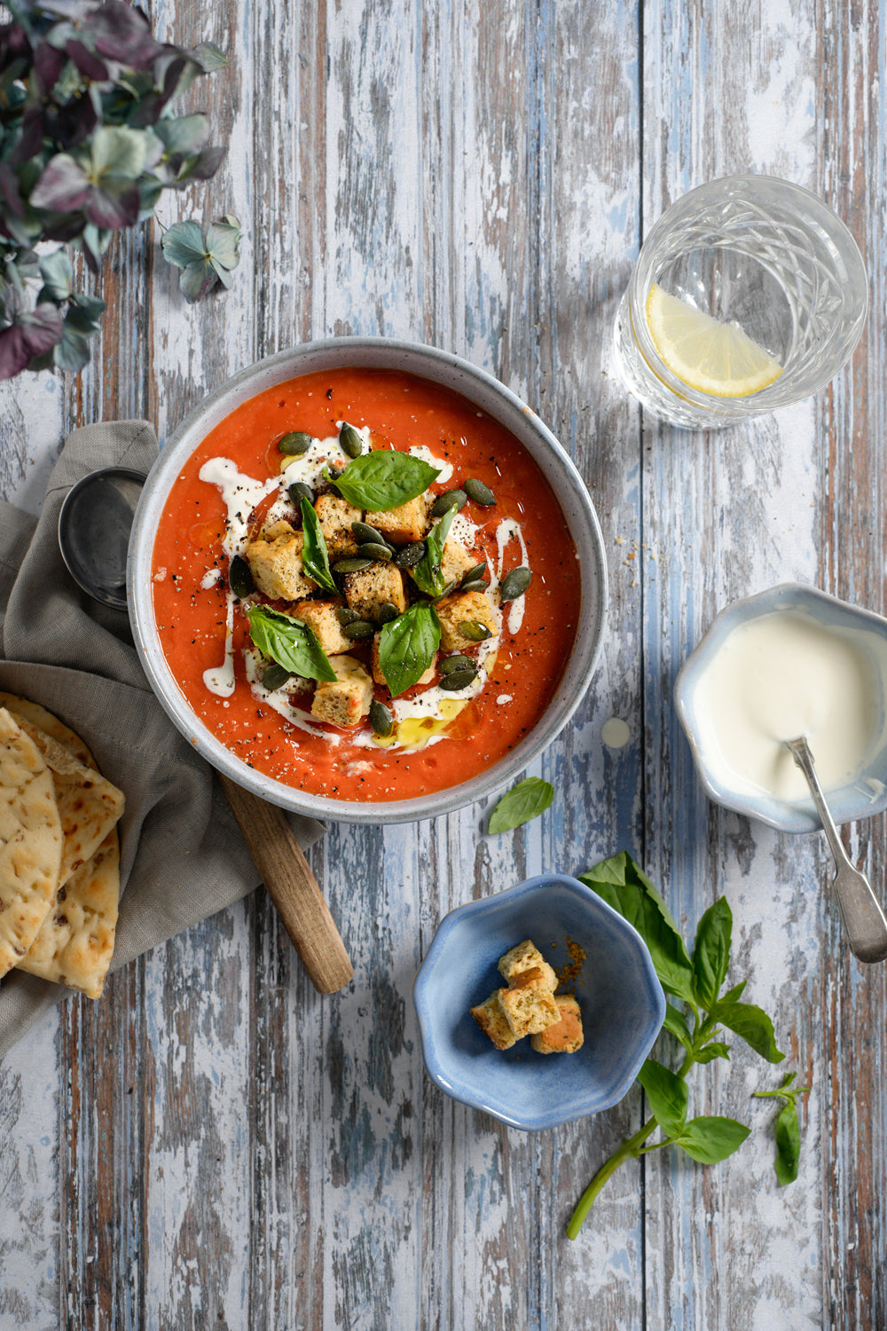 Rivoli white, warm brown and blue sanded paint-effect photography backdrop