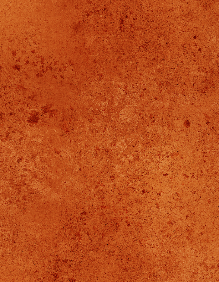 Close up of a mottled rich orange effect vinyl photography backdrop.