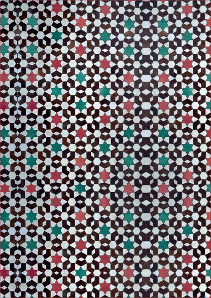 Souk multicoloured mosaic tile-effect photography backdrop