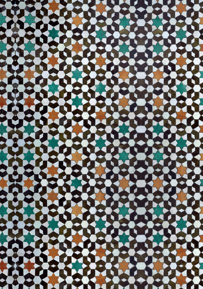 Souk Moroccan mosaic tile effect photography backdrop