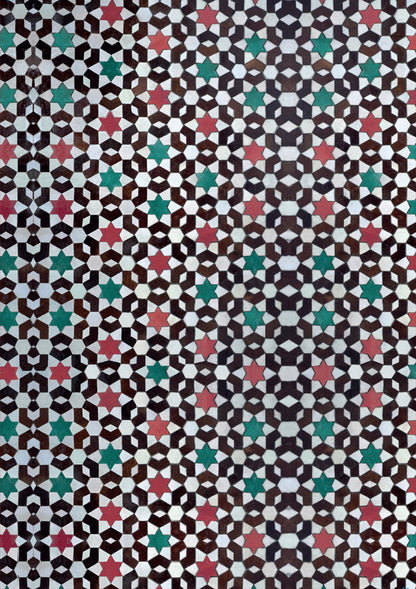 Souk multicoloured mosaic tile-effect photography backdrop