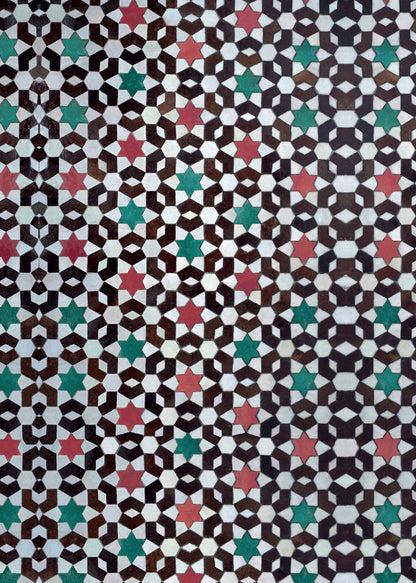 Souk multicoloured mosaic tile-effect photography backdrop