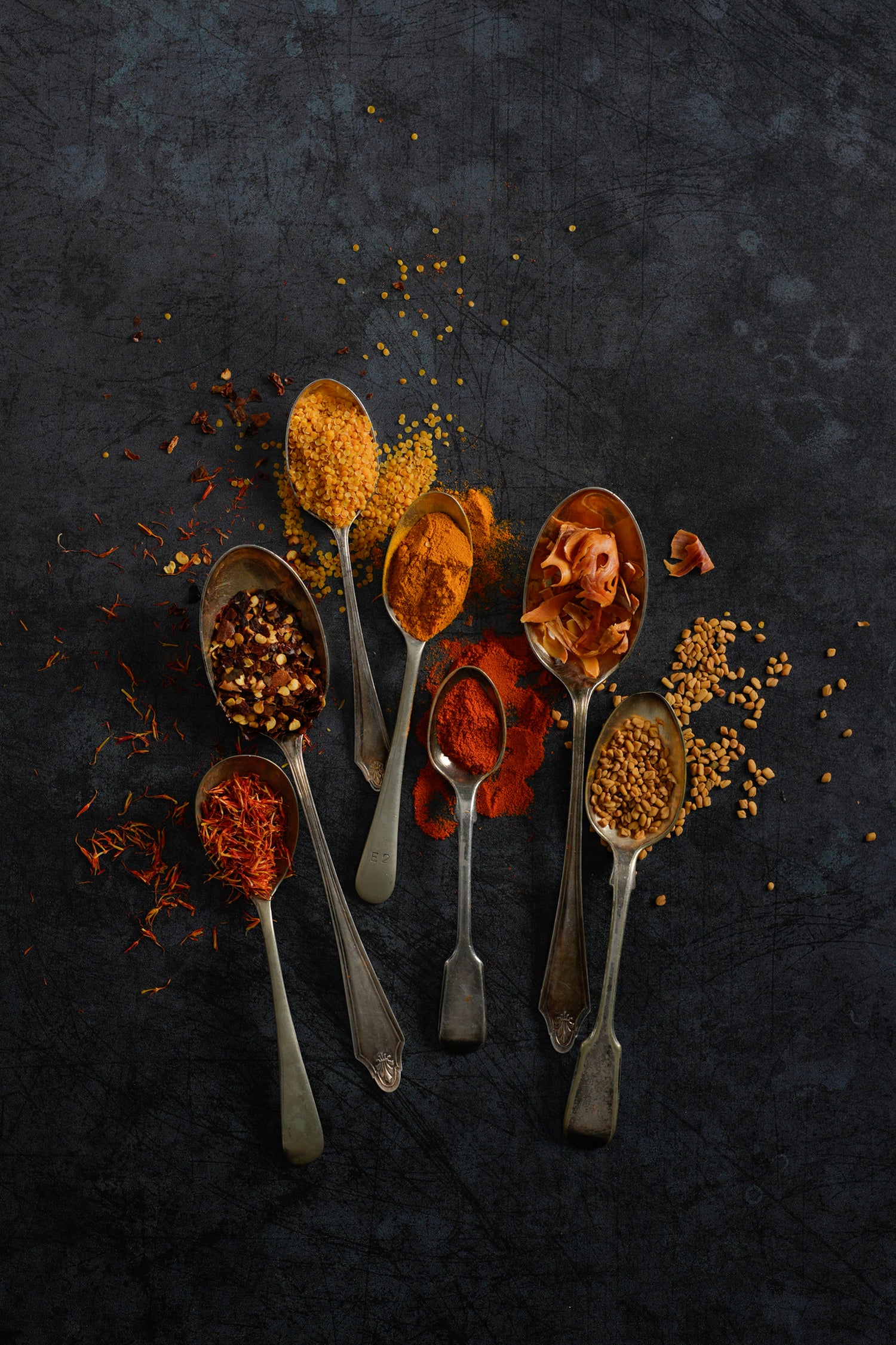 Altai dark grey blue metal-effect photography backdrop