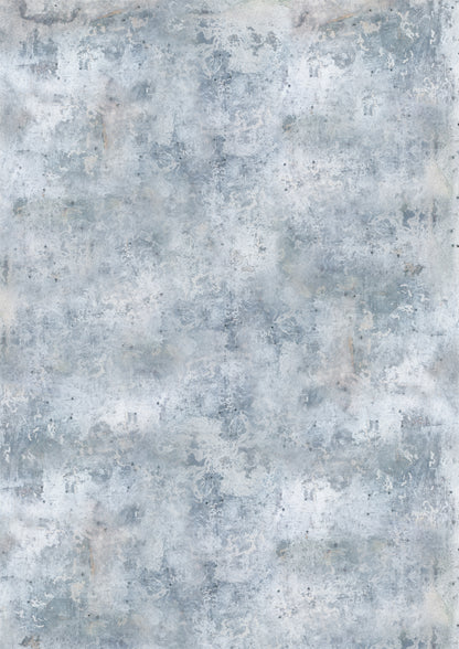 A cool blue and pale grey waterproof vinyl photography backdrop for food styling and product photography.