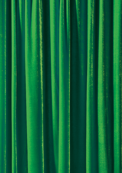 A grass green silk curtain-style vinyl photography backdrop ideal for drinks and product styling.