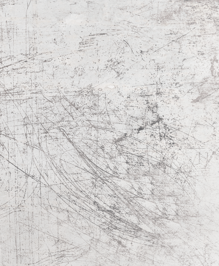 An abstract weathered white photography backdrop with grey flecks and scratches and a metal-esque patina.