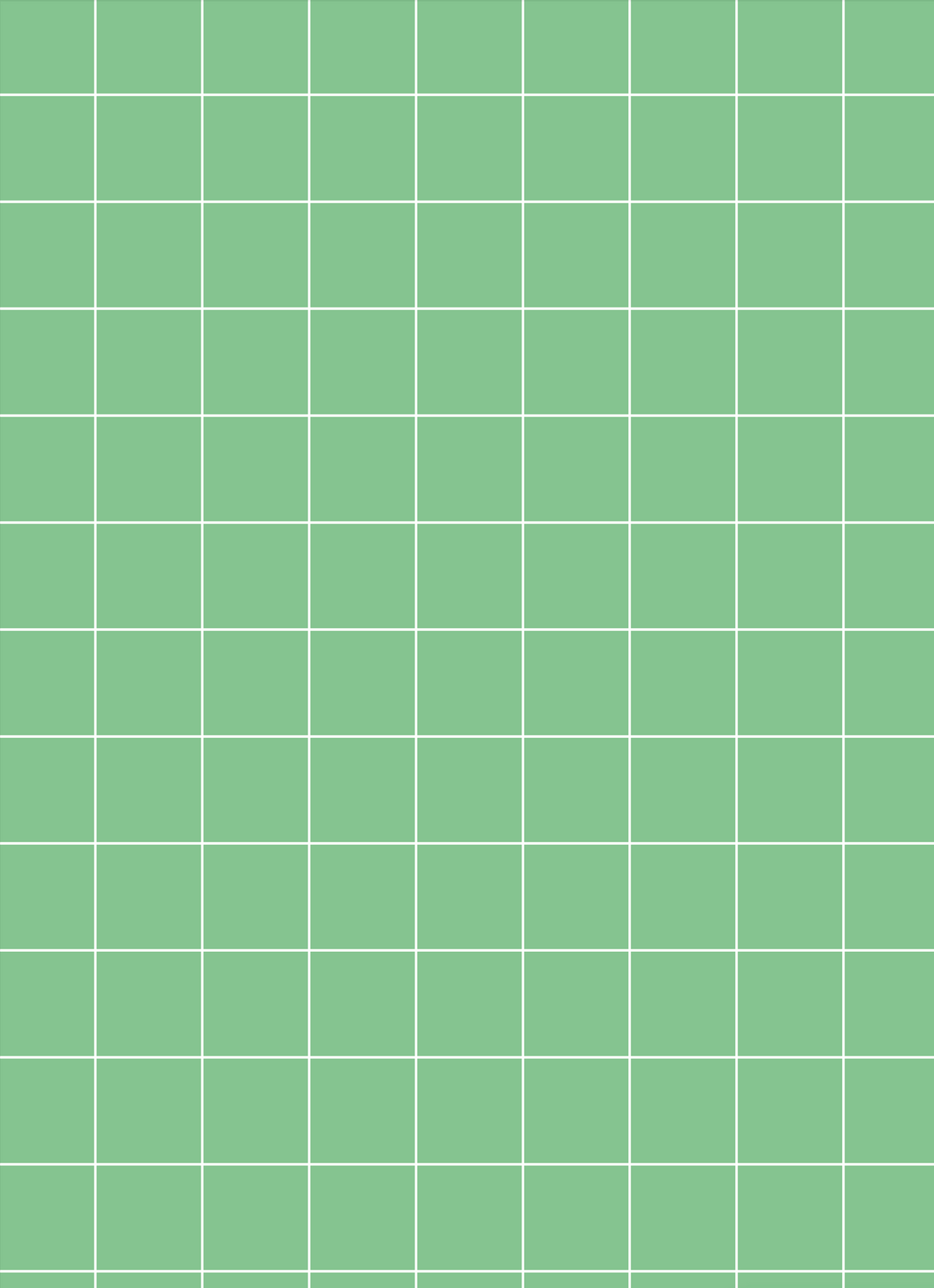 A vinyl photography backdrop featuring a graphic tile effect in soft green with white grout lines.