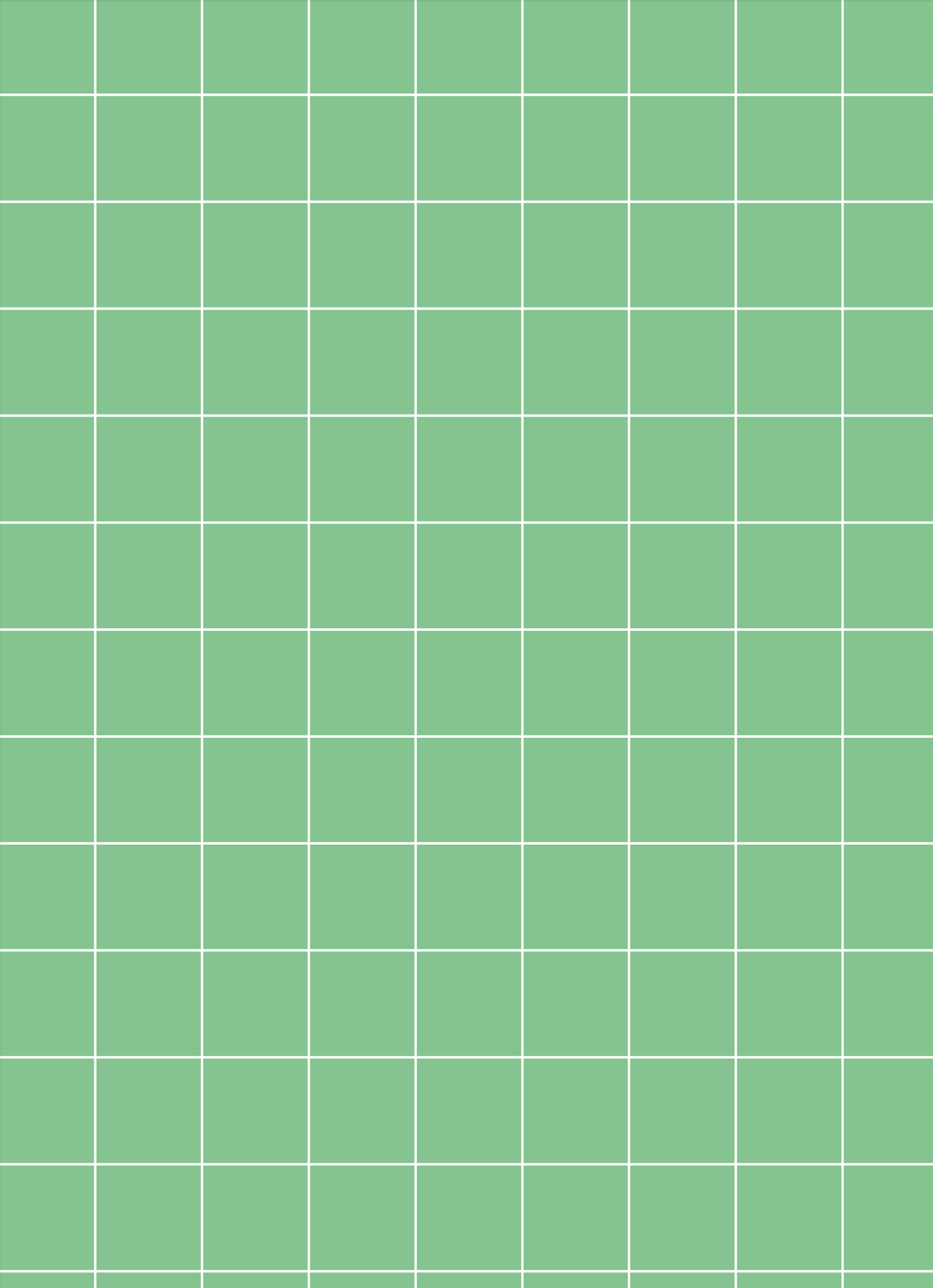 A vinyl photography backdrop featuring a graphic tile effect in soft green with white grout lines.