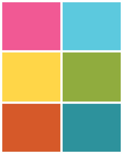 Food &amp; Product Photography Backdrops – Set of 6 Bright Colours – 30% Off