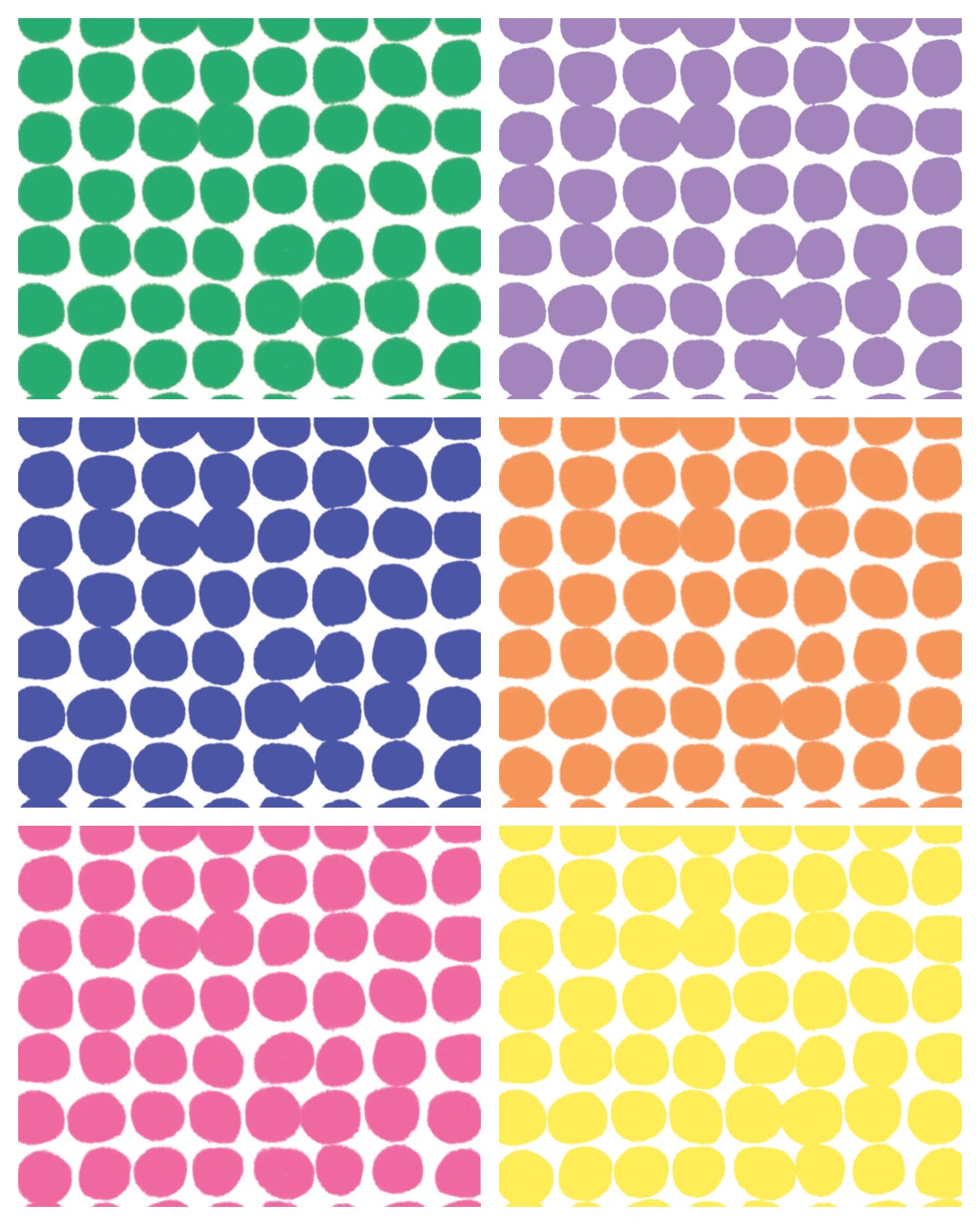 Hazy Orb spot patterned photography backdrop | Green, Purple, Blue, Pink, Orange, Yellow