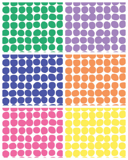 Hazy Orb spot patterned photography backdrop | Green, Purple, Blue, Pink, Orange, Yellow