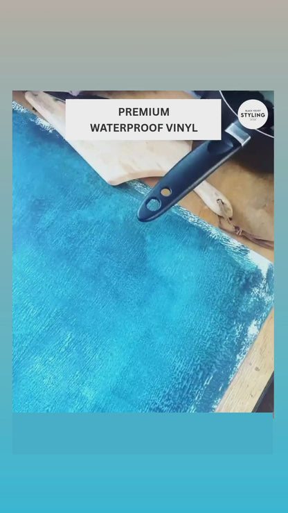 Wednesday block painted-effect blue photography backdrop