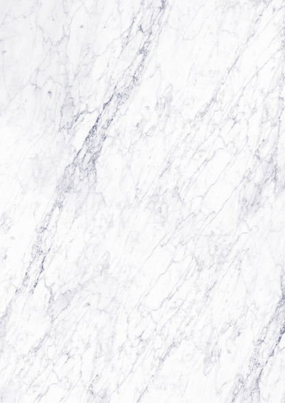 A close-up image of a cool grey and white marble effect vinyl photography backdrop, displaying long veining and random organic patterns.