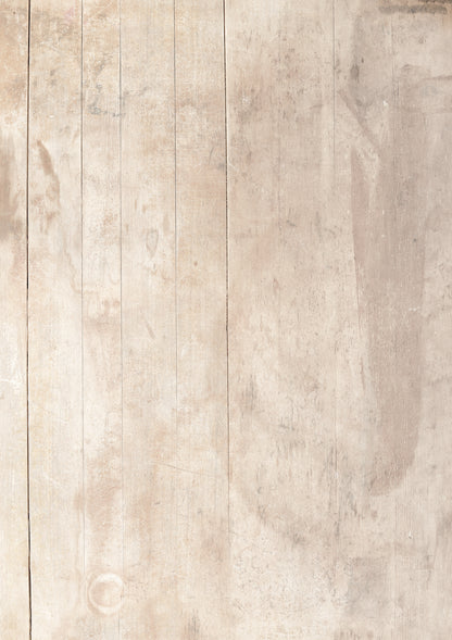 A photography backdrop featuring a faded light wood effect with vertical wood grain patterns.